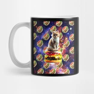 Hamburger Astro Cat On Burger Mug